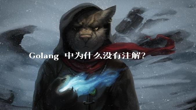 Golang 中为什么没有注解？