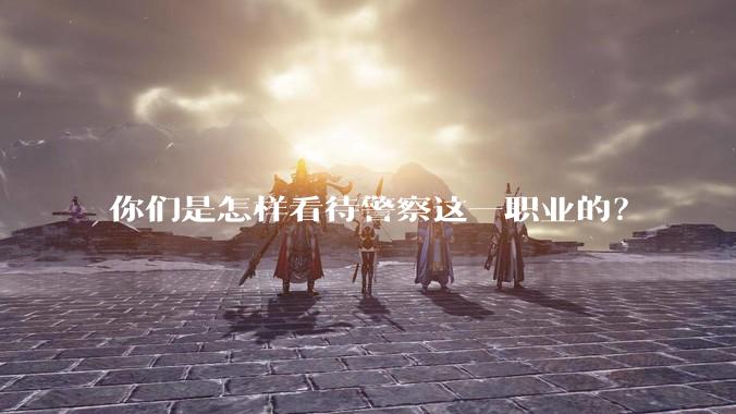 你们是怎样看待警察这一职业的？