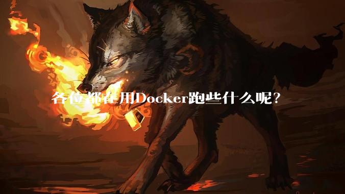 各位都在用Docker跑些什么呢？