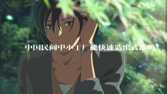 中国民间中小工厂能快速造出武器吗？