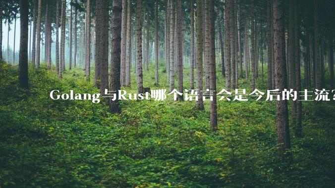 Golang与Rust哪个语言会是今后的主流？